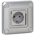 Legrand Soliroc Розетка 2К+З с защ. шторками, винт. заж, без крышки, Нем. стандарт 16А IP20 арт. 077836