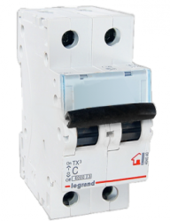 Legrand TX3 Автоматический выключатель 2P 25A (С) 6000 арт. 404044