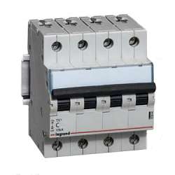 Legrand TX3 Автоматический выключатель 4P 10A (С) 6000/10kA арт. 403956