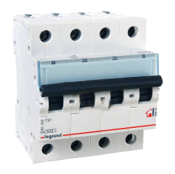 Legrand TX3 Автоматический выключатель 4P 25A (B) 6000 арт. 404016