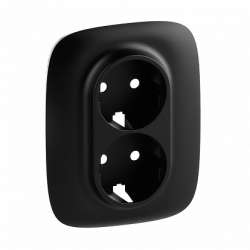 Legrand Valena ALLURE Антрацит Накладка розетки с/з 2-ной арт. 754958