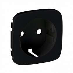 Legrand Valena ALLURE Антрацит Накладка розетки с/з с зажимами 6кв.мм. арт. 755258