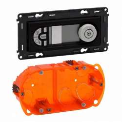 Legrand Valena ALLURE Антрацит Термостат комнатный программируемый (с лицевой панелью) арт. 755338