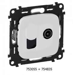 Legrand Valena ALLURE Бел Накладка розетки TV-RJ45 арт. 754835