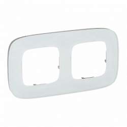 Legrand Valena ALLURE Белое стекло Рамка 2-ая арт. 755542