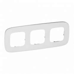 Legrand Valena ALLURE Белое стекло Рамка 3-ая арт. 755543