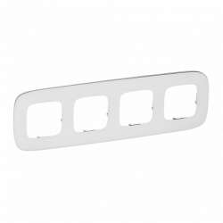 Legrand Valena ALLURE Белое стекло Рамка 4-ая арт. 755544