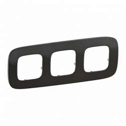 Legrand Valena ALLURE Черная сталь Рамка 3-ая арт. 755513