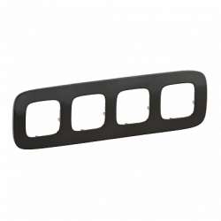 Legrand Valena ALLURE Черная сталь Рамка 4-ая арт. 755514