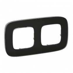 Legrand Valena ALLURE Черное стекло Рамка 2-ая арт. 755532