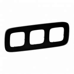 Legrand Valena ALLURE Черное стекло Рамка 3-ая арт. 755533