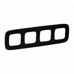 Legrand Valena ALLURE Черное стекло Рамка 4-ая арт. 755534