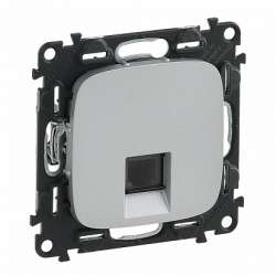 Legrand Valena ALLURE DIY Алюм Розетка ТЛФ 1-ая (RJ11) арт. 753938