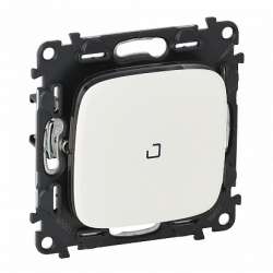 Legrand Valena ALLURE DIY Бел Переключатель 1-клавишный с подсветкой 10А 250В арт. 752726