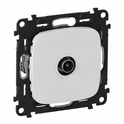 Legrand Valena ALLURE DIY Бел Розетка TV оконечная, 10 дБ, 0-862 МГц арт. 753760