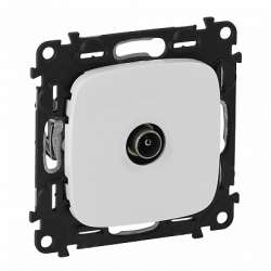 Legrand Valena ALLURE DIY Бел Розетка TV проходная, 1,5дБ/14дБ 0-2400 МГц арт. 753761
