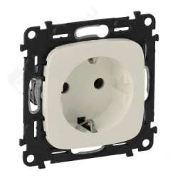 Legrand Valena ALLURE DIY Сл.кость Розетка 1-ая с/з, безвинт.зажим арт. 753821