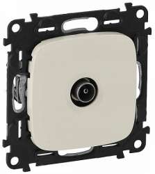 Legrand Valena ALLURE DIY Сл.кость Розетка TV оконечная, 10 дБ, 0-862 МГц арт. 753860