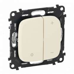 Legrand Valena ALLURE DIY Сл.кость Светорегулятор кнопочный универ. 400Вт без нейтрали.С лиц. пан.. арт. 752862