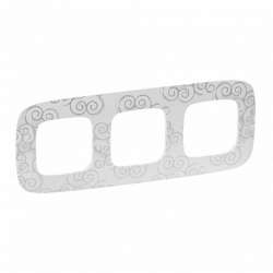 Legrand Valena ALLURE Нарцисс хром Рамка 3-ая арт. 754343