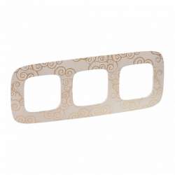 Legrand Valena ALLURE Нарцисс золото Рамка 3-ая арт. 754353