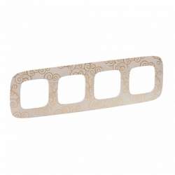 Legrand Valena ALLURE Нарцисс золото Рамка 4-ая арт. 754354