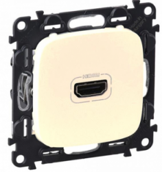 Legrand Valena ALLURE Сл.кость Розетка 1-ая HDMI  (с лицевой панелью) арт. 754716