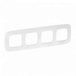 Legrand Valena ALLURE Тиснение белое Рамка 4-ая арт. 754374