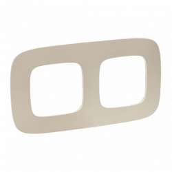 Legrand Valena ALLURE Тиснение бежевое Рамка 2-ая арт. 754382