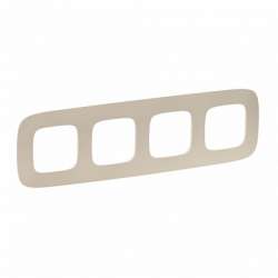 Legrand Valena ALLURE Тиснение бежевое Рамка 4-ая арт. 754384