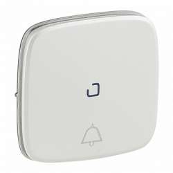 Legrand Valena ALLURE Жемчуг Клавиша выключателя кнопочного с подсветкой с символом "звонок" арт. 755094
