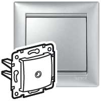 Legrand Valena Алюминий Розетка TV единственная 1,5 дБ арт. 770129