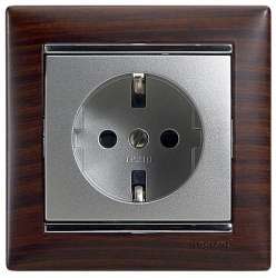 Legrand Valena Алюминий Розетка с/з авт шт арт. 770211