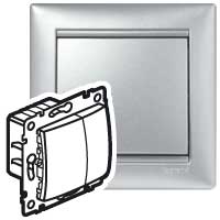 Legrand Valena Алюминий Светорегулятор нажимной 40-400W для л/н, универсальный, многофункциональный арт. 770262
