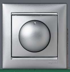 Legrand Valena Алюминий Светорегулятор поворотный 40-400W для ламп накаливания (вкл поворотом) арт. 770261