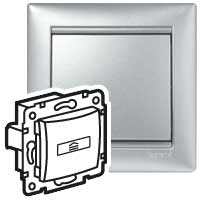 Legrand Valena Алюминий Выключатель карточный арт. 770234