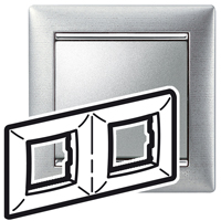 Legrand Valena Алюминий матовый Рамка 2-ая гориз арт. 770332