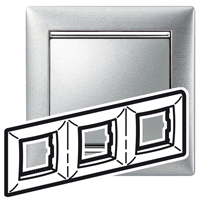 Legrand Valena Алюминий матовый Рамка 3-ая гориз арт. 770333