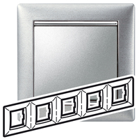 Legrand Valena Алюминий матовый Рамка 5-ая гориз арт. 770335