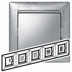 Legrand Valena Алюминий модерн Рамка 5-ая гориз арт. 770345