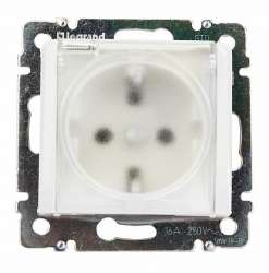 Legrand Valena Бел Розетка 2К+З IP44 арт. 695641
