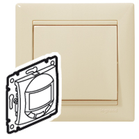 Legrand Valena Крем Датчик движения Комфорт 1000 Вт, с N-клемой (3-х проводная схема подключения) арт. 774189