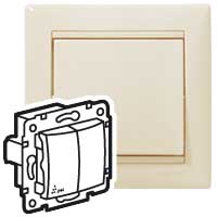 Legrand Valena Крем Переключатель 2-клавишный IP44 арт. 774198