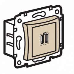 Legrand Valena Крем Розетка 2-ая USB арт. 774170