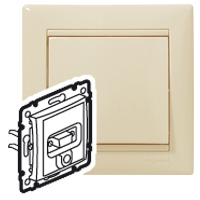 Legrand Valena Крем Розетка HD15+Jack 3,5 арт. 774182