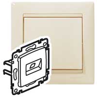 Legrand Valena Крем Розетка комп (RJ45) 2-ая 6 кат UTP арт. 774143