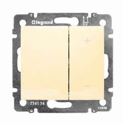 Legrand Valena Крем Светорегулятор нажимной 40-400W для л/н, универсальный, многофункциональный арт. 774162