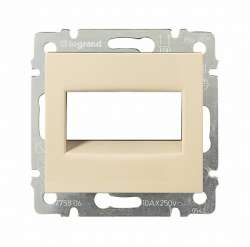 Legrand Valena Крем Выключатель без фиксации с подсветкой с держателем этикетки 10A 12В арт. 774117
