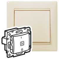 Legrand Valena Крем Выключатель двухполюсный с индикацией 16A 250В арт. 774114