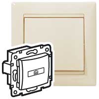 Legrand Valena Крем Выключатель карточный с таймером арт. 774134